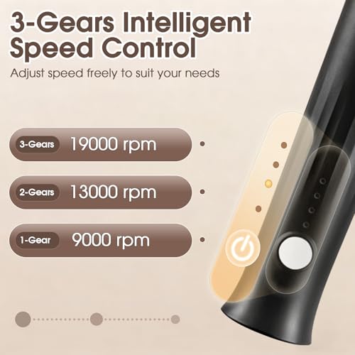Rechargeable Handheld Milk Frother - Black with 2 Detachable Whisks