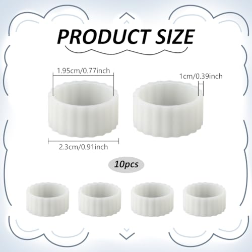 20 Pcs Silicone Candle Grippers - Beige Candle Base Sleeves