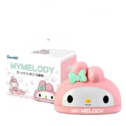 Kawaii Melody Soap Case Holder - Cute Pink Soap Dish for Kids