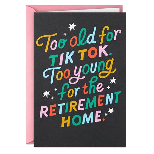 Funny Birthday Card - Hallmark Shoebox 'Too Old for TikTok'