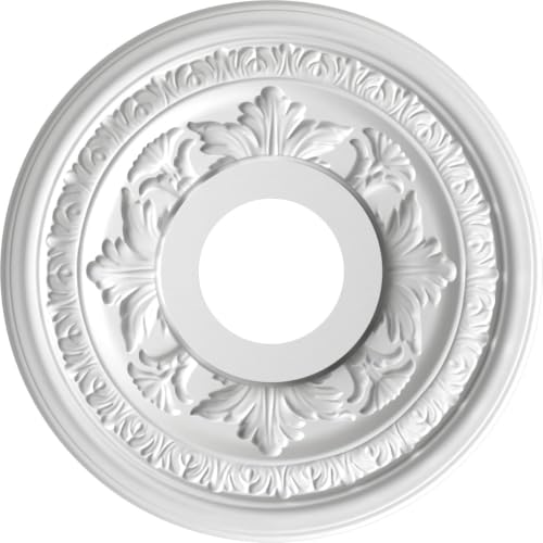 Ekena Millwork 13" PVC Ceiling Medallion - Bright Copper Finish