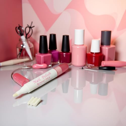 ZLmoue Nail Polish Corrector Pen with 3 Replaceable Tips for Manicure Cleanup