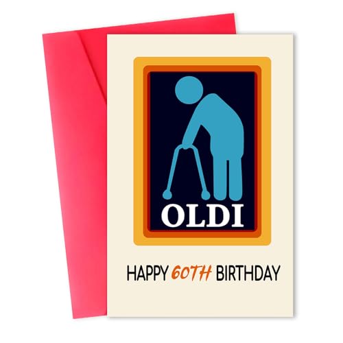 Funny 60th Birthday Card for Men & Women, Premium Quality