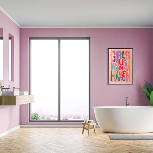 Girls Just Wanna Have Fun Canvas Poster - 8x12in Motivational Wall Art