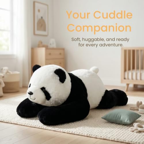 Ytterbium Panda Stuffed Animal 11.8in, Ultra-Soft Hugging Plush Pillow