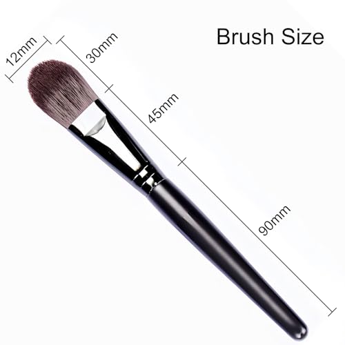 Kootinn Foundation Brush Set – High-Density Synthetic Makeup Brushes, Pack of 3