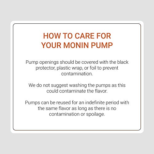 Monin Syrup Pump for 1L Bottles | Mess-Free Dispensing & Tip Cover