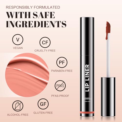 Peel Off Lip Stain Tattoo Lip Liner Waterproof Rose Pink Matte Finish