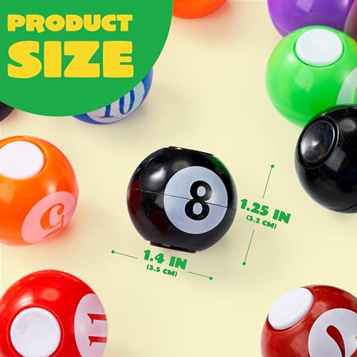 JOYIN 36-Pack 8-Ball Pool Fidget Spinners for Kids Party Favors, 1.3 Inch, Safe & Durable