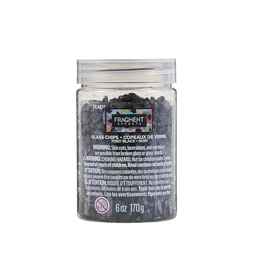 Fragment Effects Black Glass Chips - 6 oz for DIY Crafts