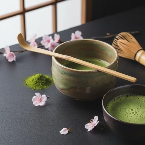 Japanese Bamboo Matcha Scoop Set - 18cm Traditional Tea Spoon