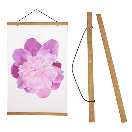 Aynoo Magnetic Poster Hanger Frame - Teak, 8x10 & 8x12 Sizes