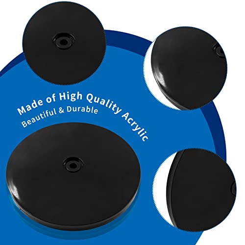 Bivethoi 6-Inch Rotating Turntable Organizer - Black Acrylic
