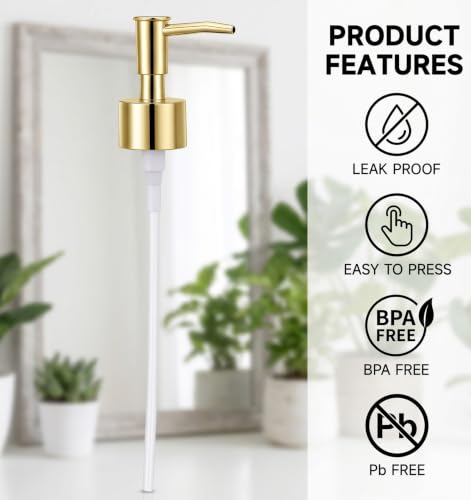 Acrbeli Gold Soap Dispenser Replacement Pump 28/400 2 Pack