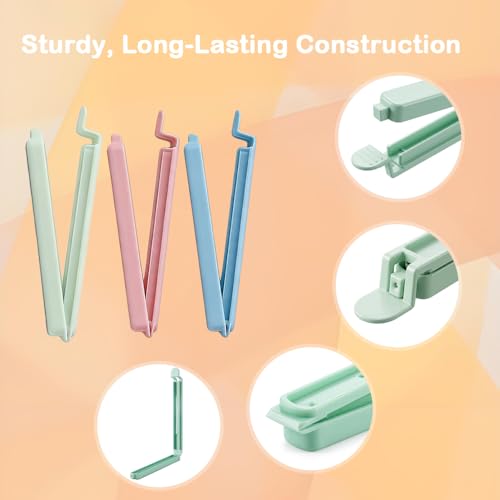 15 Pack 6-Inch Food Bag Sealing Clips for Kitchen Storage