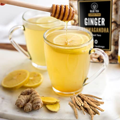 Ginger Ashwagandha Herbal Tea Bags - 10 Count, Caffeine Free