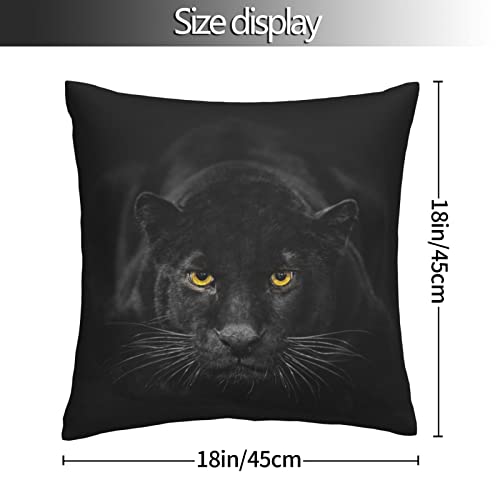VARUN Black Panther Throw Pillow Cover 18x18in - Stylish Design