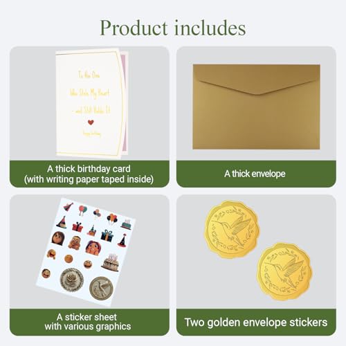 Gold Foil Birthday Card for Boyfriend or Girlfriend