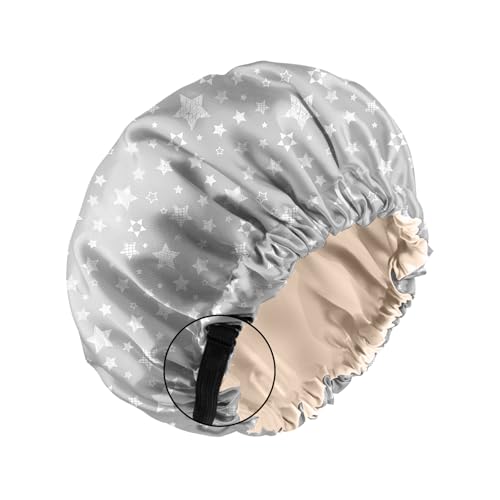 Adjustable Satin Silk Sleep Bonnet for Hair Care Double Layer