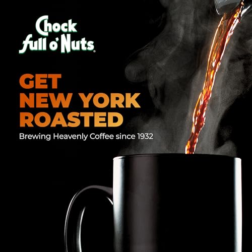 Chock Full o' Nuts Dark & Bold Ground Coffee, 23 oz - Rich Flavor & Aroma