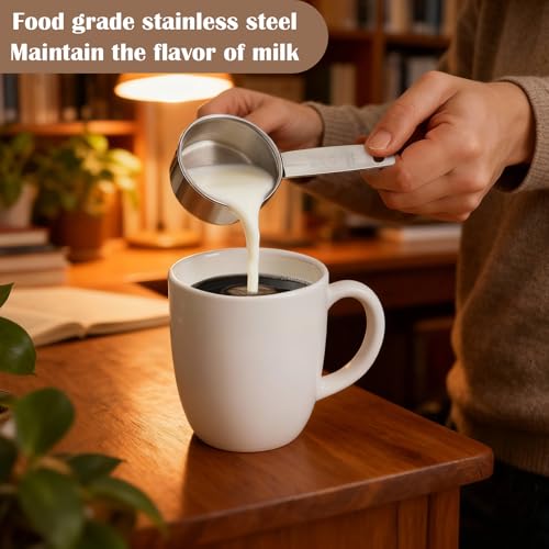 Clofiak 1/4 Cup Stainless Steel Measuring Scoops - 4 Piece Set