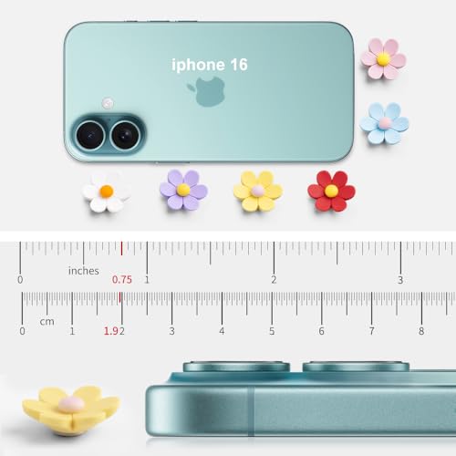 24-Pack Cute 3D Flower Locker Magnets - Strong Hold for Fridge & Whiteboards