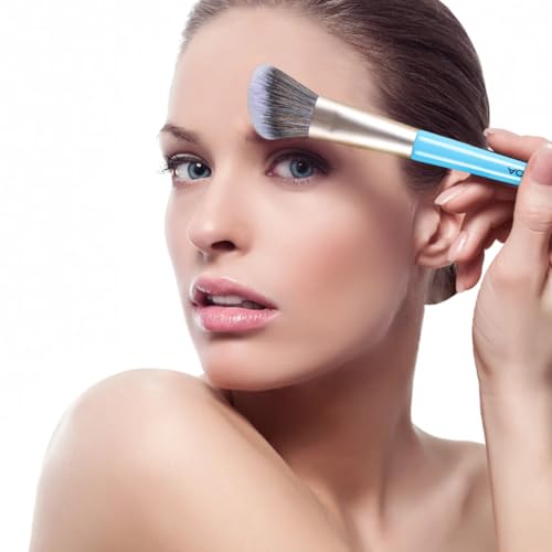 ACOSBRUOP Angled Blush Brush for Face Makeup, Soft Synthetic Bristles