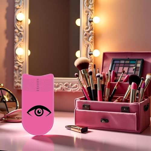 Pink Eyelash Ruler and Eyebrow Stencil Measuring Tool 2-Pack