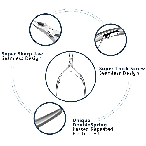 XUNXMAS Stainless Steel Cuticle Trimmer and Nipper for Manicure Pedicure
