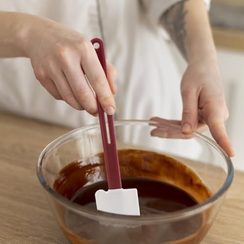 10-Inch Silicone Rubber Spatula – Heat Resistant Baking Tool
