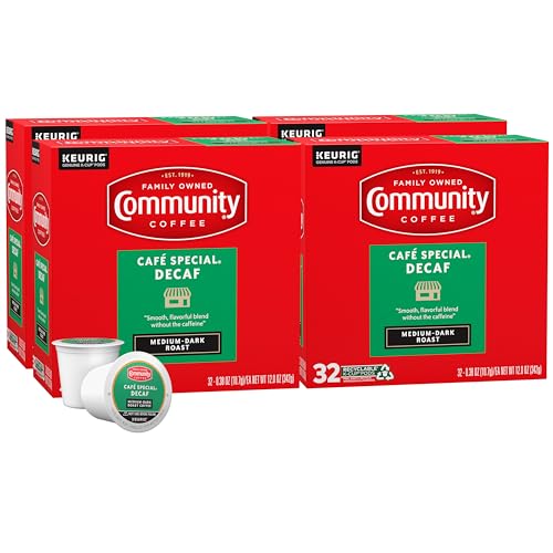 Community Coffee Café Special Decaf Medium-Dark Roast K-Cup Pods - 32 Count