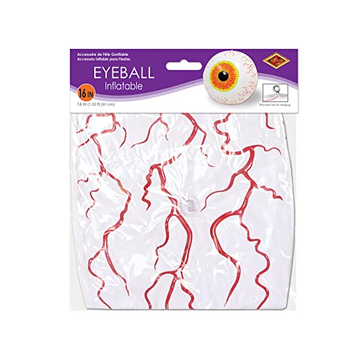 Beistle 16-Inch Inflatable Eyeball Decoration for Halloween Party