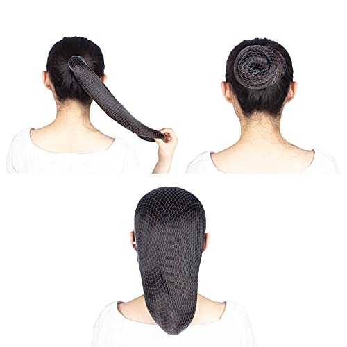 WeKen 20 Inch Invisible Elastic Edge Mesh Hair Nets for Food Service and Ballet Buns