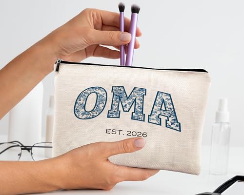 Chinoiserie Oma Makeup Bag Travel Toiletry Pouch for Grandma