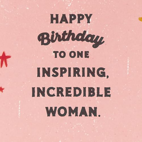 Hallmark Birthday Card for Her - Beautiful, Badass and Brave Design