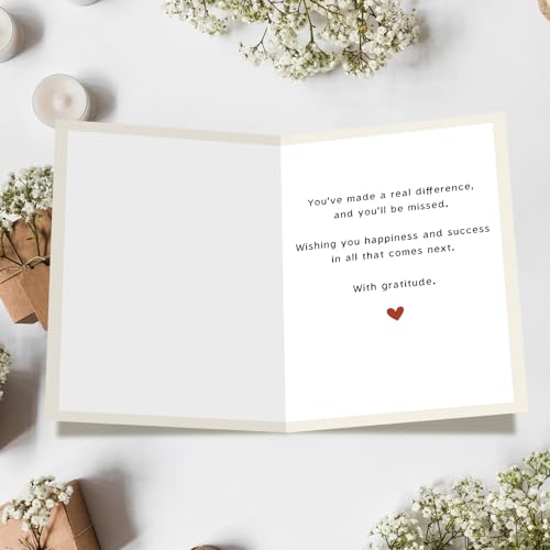 Funny Retirement Card for Colleagues & Boss - 300gsm Farewell Greeting