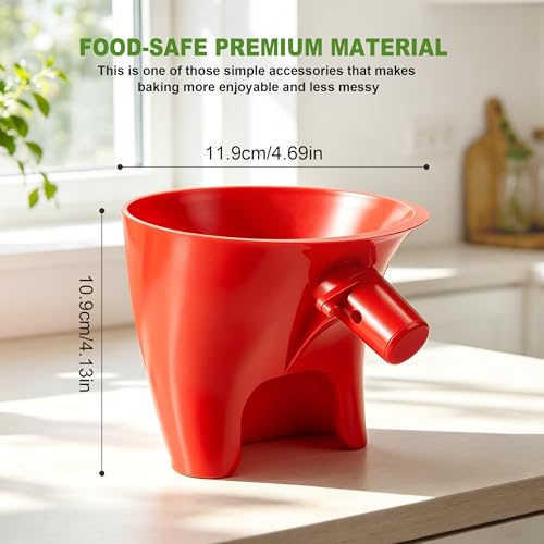 KitchenAid Flour Funnel - Anti-Splash Attachment for 4.5 & 5 Quart Mixers