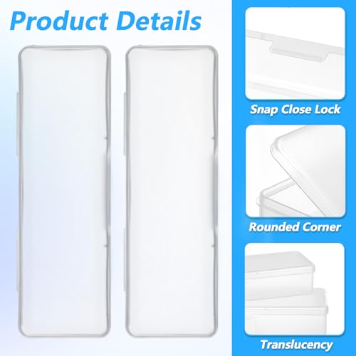 4-Piece Clear Plastic Nail Tool Storage Box Set - Durable Manicure Organizer