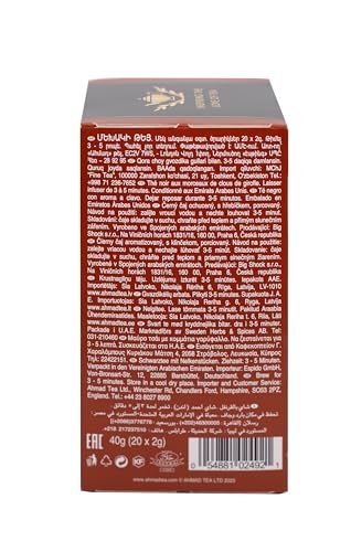 Ahmad Tea Clove Black Tea Bags - 20 Count, Caffeinated & Sugar-Free