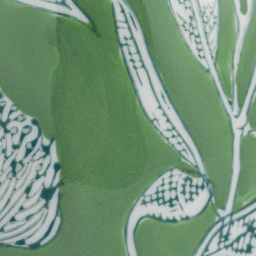 Creative Co-Op Decorative Ceramic Ginger Jar with Domed Lid, Green