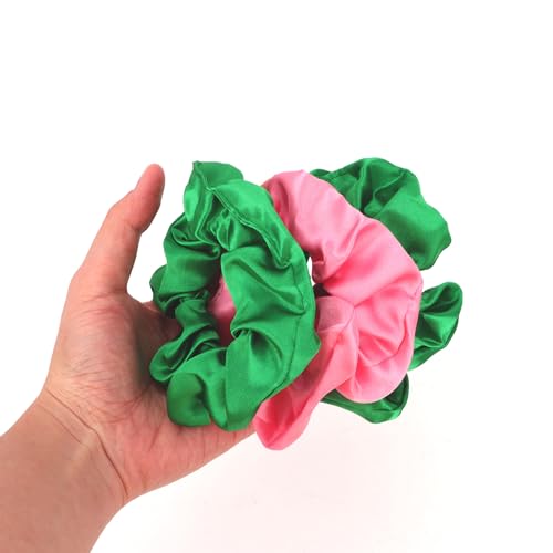 Silk Satin Hair Scrunchies 12-Pack Soft Hair Ties for Women