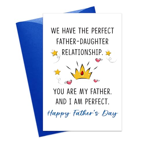 Hilarious Father's Day Card from Daughter - 4x6 Premium Card