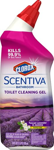 Clorox Scentiva Toilet Cleaning Gel, Lavender & Jasmine, 24 Fl Oz (Pack of 2)