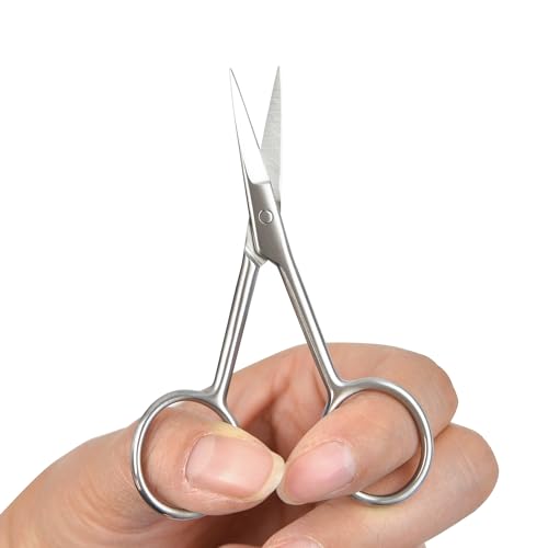 Stainless Steel Cuticle Scissors for Nail and Facial Hair Grooming