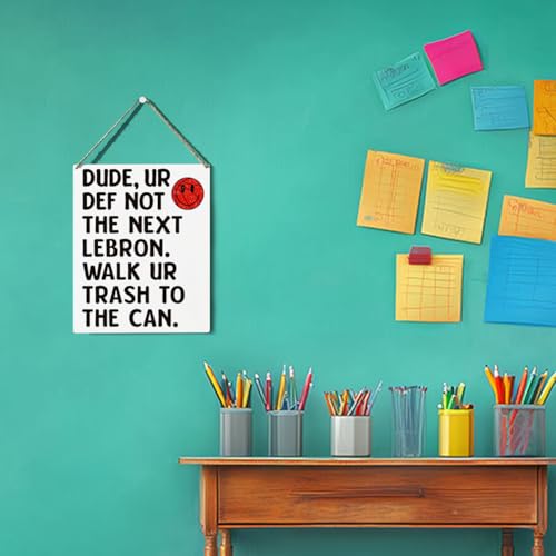 Funny Math Classroom Wall Decor - 8x10 Inches, Motivational Sign