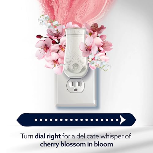 Glade PlugIns CustomScent Oil Warmer Kit with 1 Eucalyptus & Waterlily, 2 Refills + 5 Melon & Cherry Blossom Refills, 4.69 Fl Oz