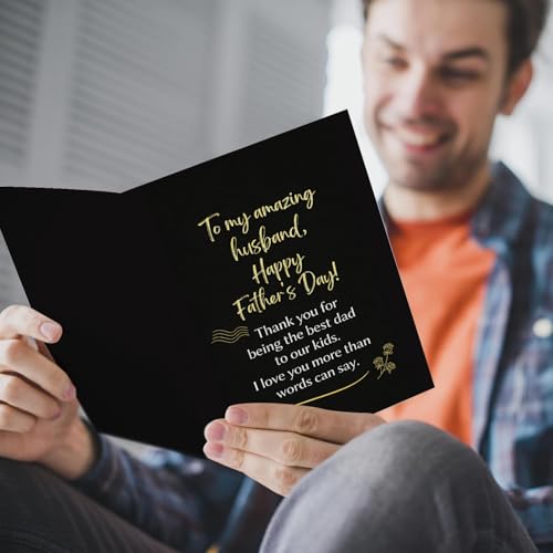 Heartfelt Father's Day Card for Husband – Premium Cardstock