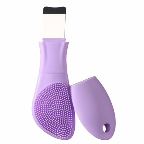 YEADMAL 2-in-1 Blackhead Remover & Silicone Face Scrubber (Purple)