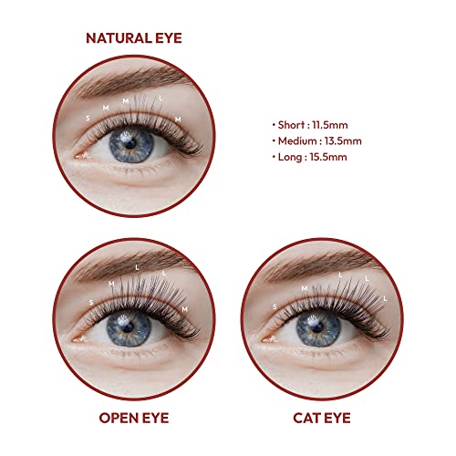 iENVY Deep C Curl Individual False Eyelashes - Long Natural Finish