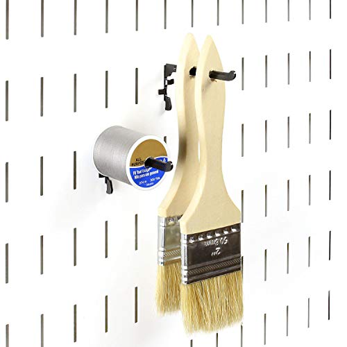 Wall Control 3.5-Inch Paint Brush Hook & Thread Spool Holder - Pack of 4